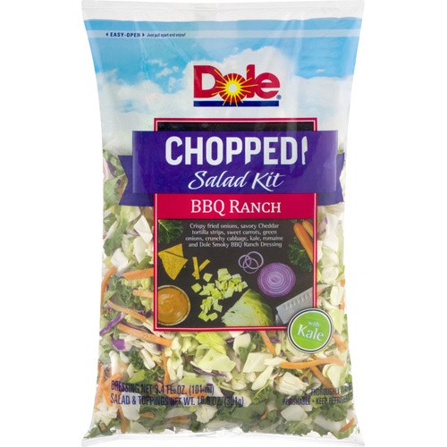 DOLE CHOP SAL BBQ RANCH 14.4 OZ