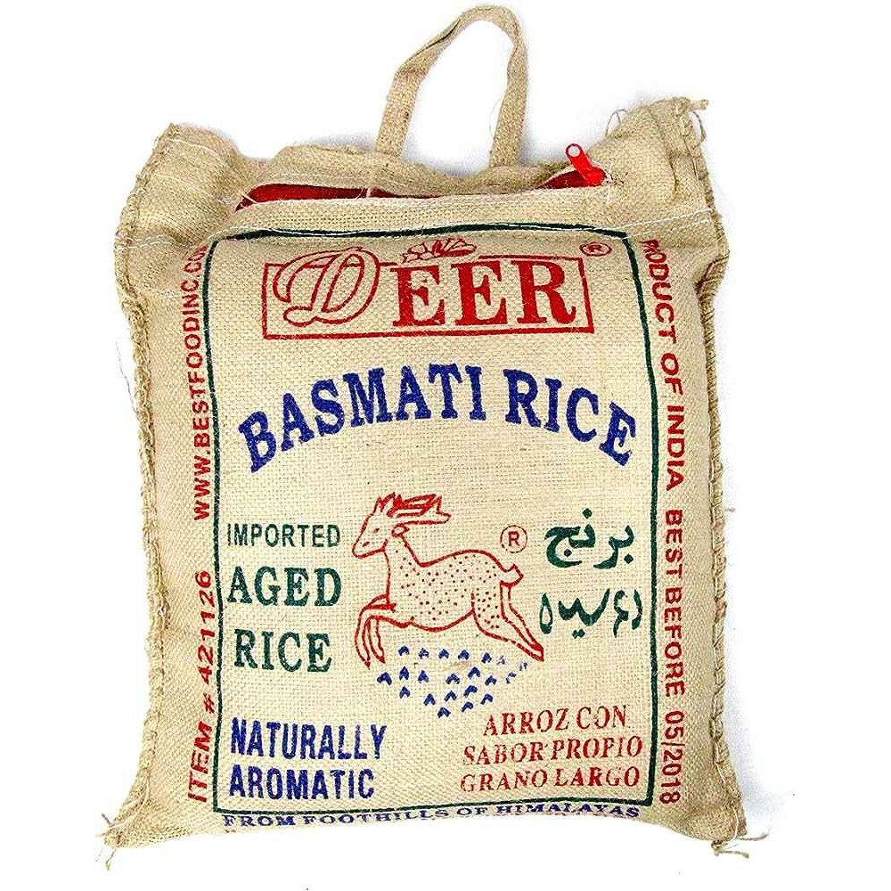 DEER BASMATI RICE 20 LBS
