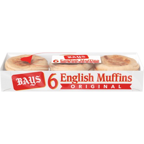 BAYS ORIGINAL ENGLISH MUFFUINS 6 COUNT