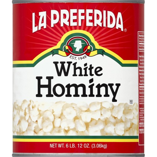 LA PREFERIDA WHITE HOMINY 108 OZ
