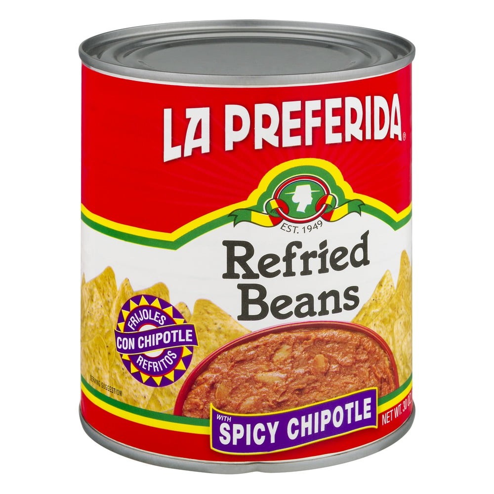 LA PREFERIDA REFRIED BEANS CHIPOTLE 30 OZ