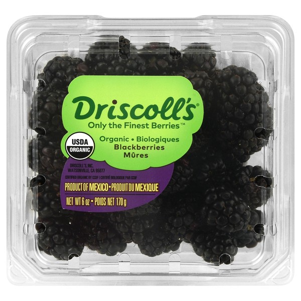 DRISCOLL'S ORGANIC BLACKBERRIES 6 OZ
