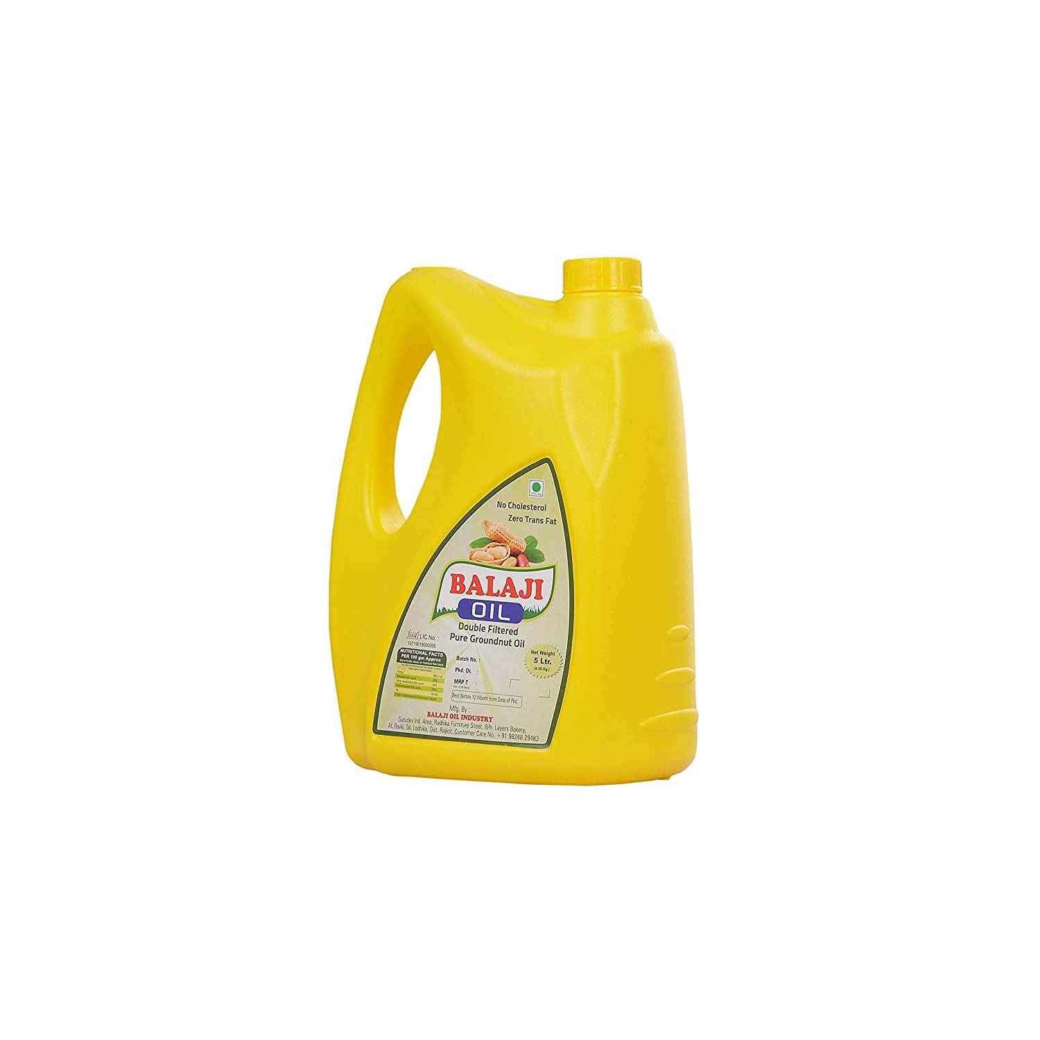 Balaji Peanut Oil 5 LTR