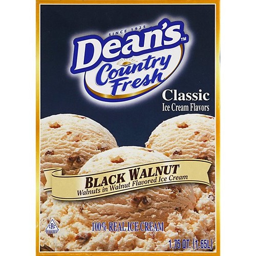 DEAN'S BLACK WALNUT ICE CREAM            48 OZ