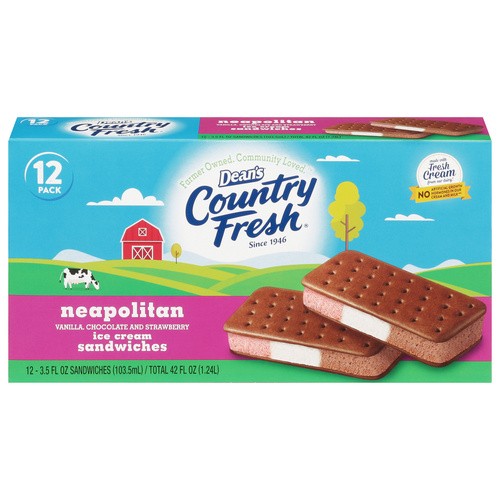 DEANS NEAPOLITAN SANDWICH 12 PK          42 OZ