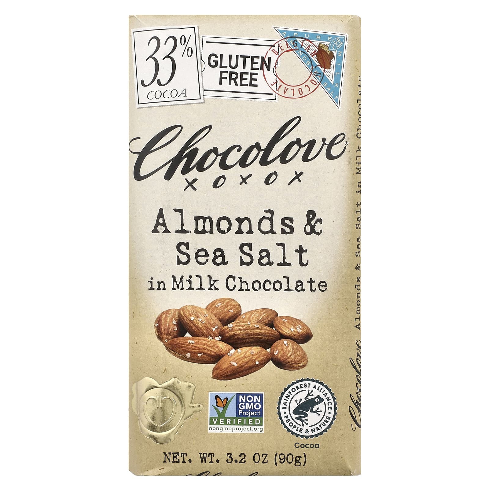 CHOCLOV BAR ALMOND SEA SALT 1 PACK
