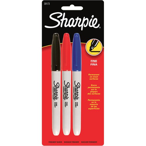 SANFORD SHARPIES ASSORTED FINE POINT 3 PACK