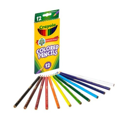 CRAYOLA COLORED PENCILS 12 COUNT