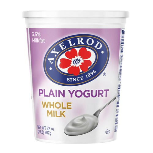 AXELROD WHOLE MILK YOGURT 32 OZ