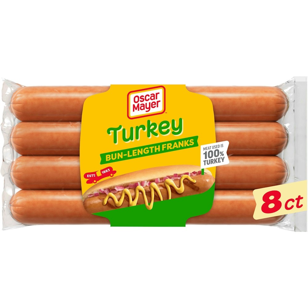 Oscar Mayer Turkey Franks Bun Length 16 OZ
