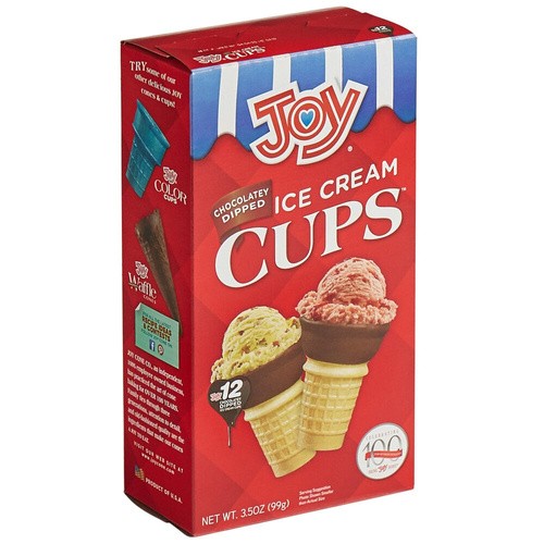 JOY CHOCOLATEY DIPPED CONES 12CT. 12 COUNT