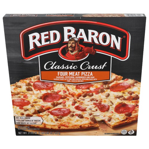 RED BARON CLASSIC FOUR MEAT PIZZA 21.95 OZ