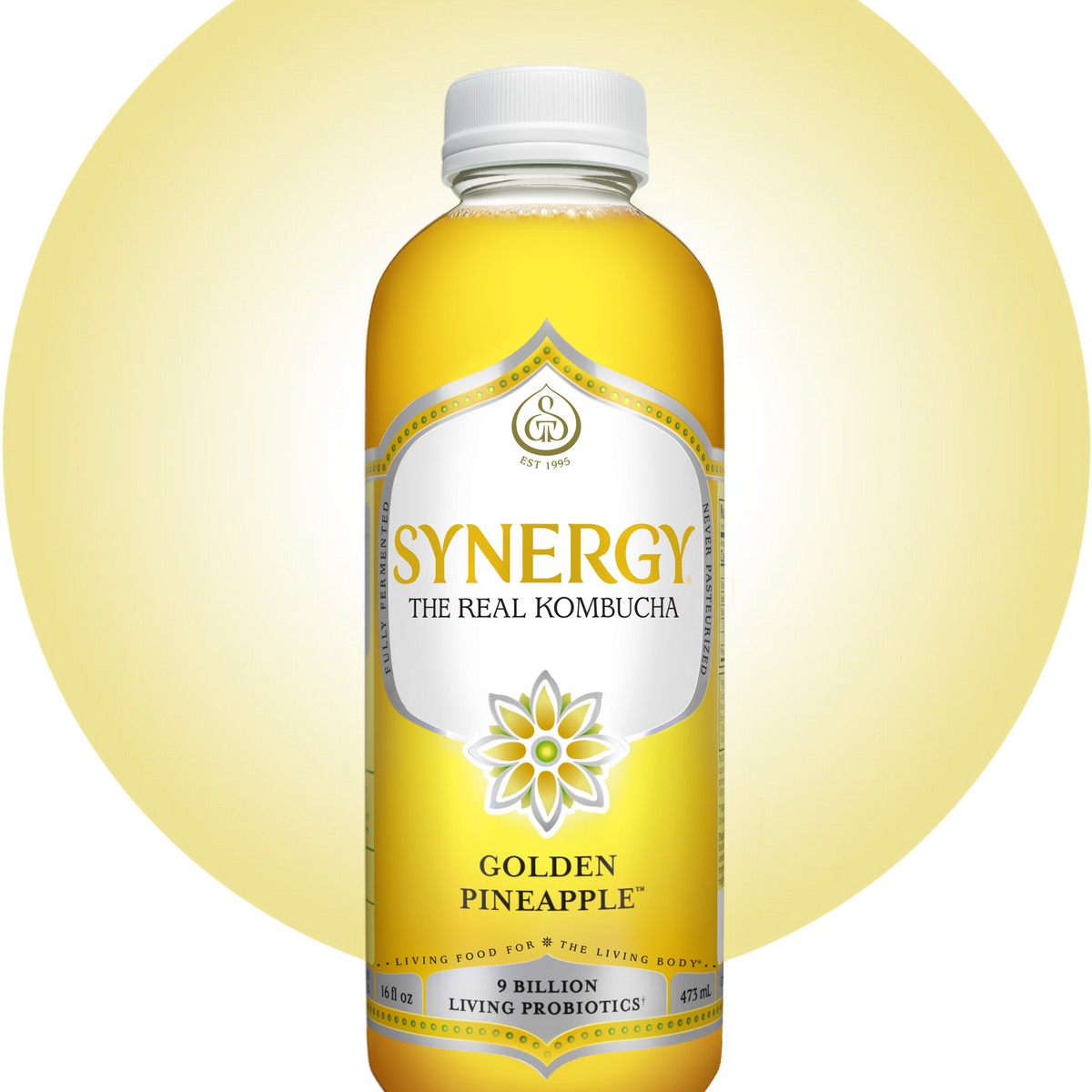 GTS KOMBUCHA GOLDEN PINEAPPLE SYNERG 16 OZ