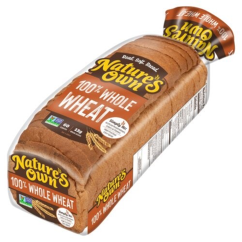 NATURES OWN WHOLE WHEATBREAD 20 OZ