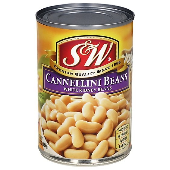 S&W WHITE KIDNEY BEANS 15 OZ