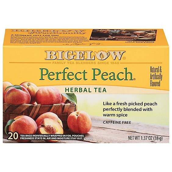 BIGELOW TEA PEACH HRB 20 COUNT