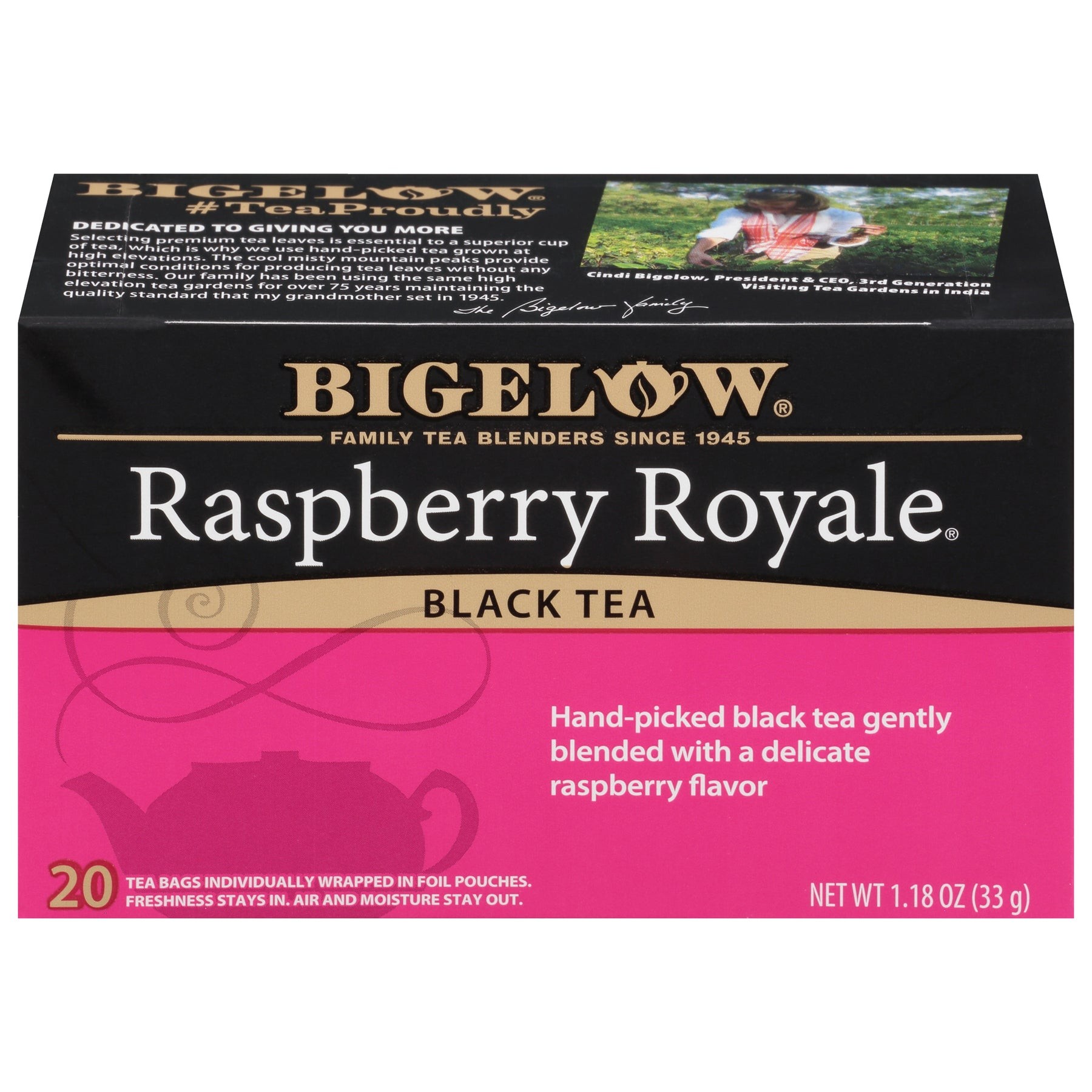 BIGELOW TEA RASP ROYAL 20 COUNT