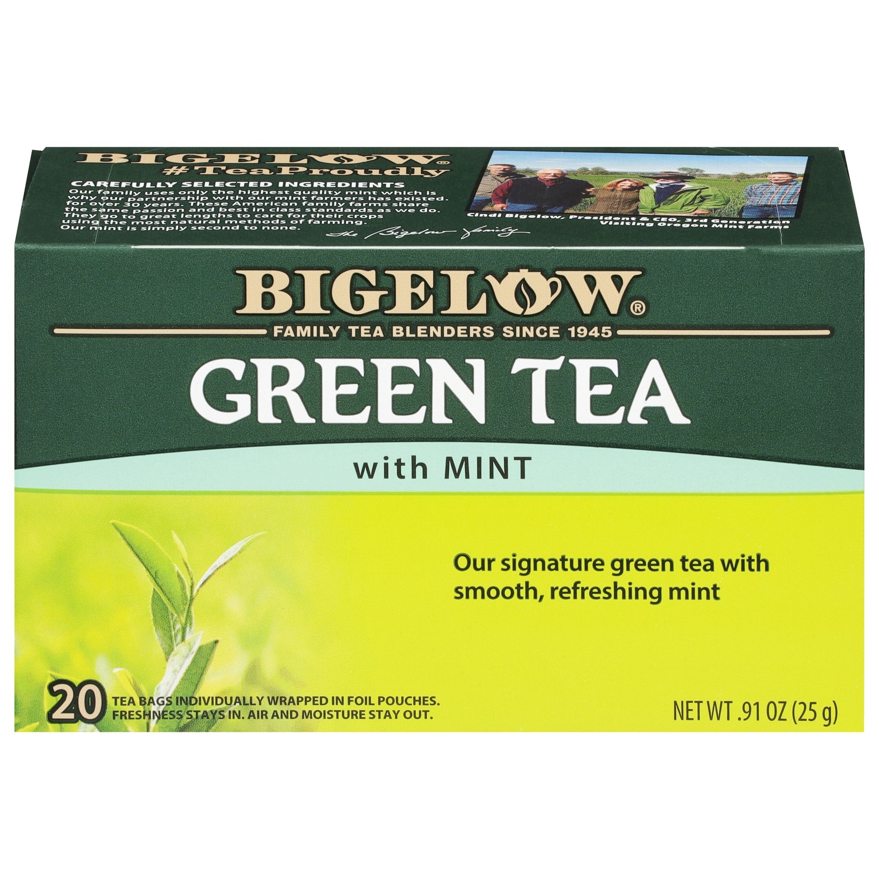 BIGELOW TEA GRN MINT 20 COUNT