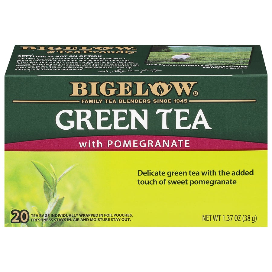 BIGELOW TEA PMGRNT GRN 20 COUNT
