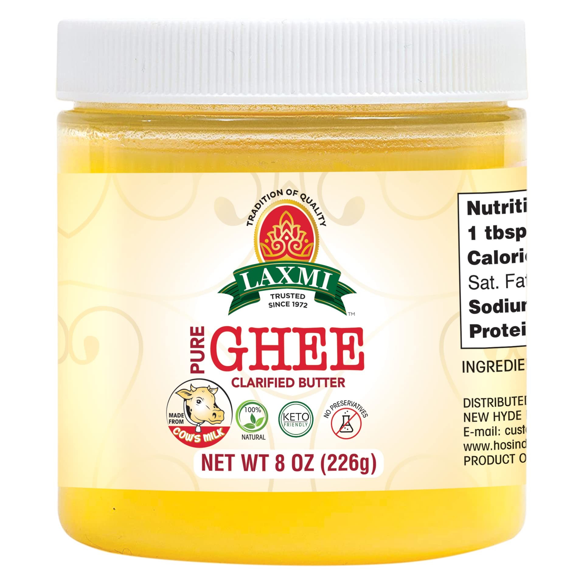 Laxmi Pure Cow Ghee 8 OZ