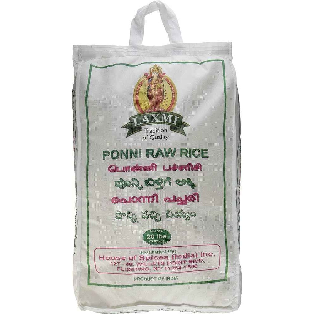 Laxmi Ponni Raw Rice 20 LBS