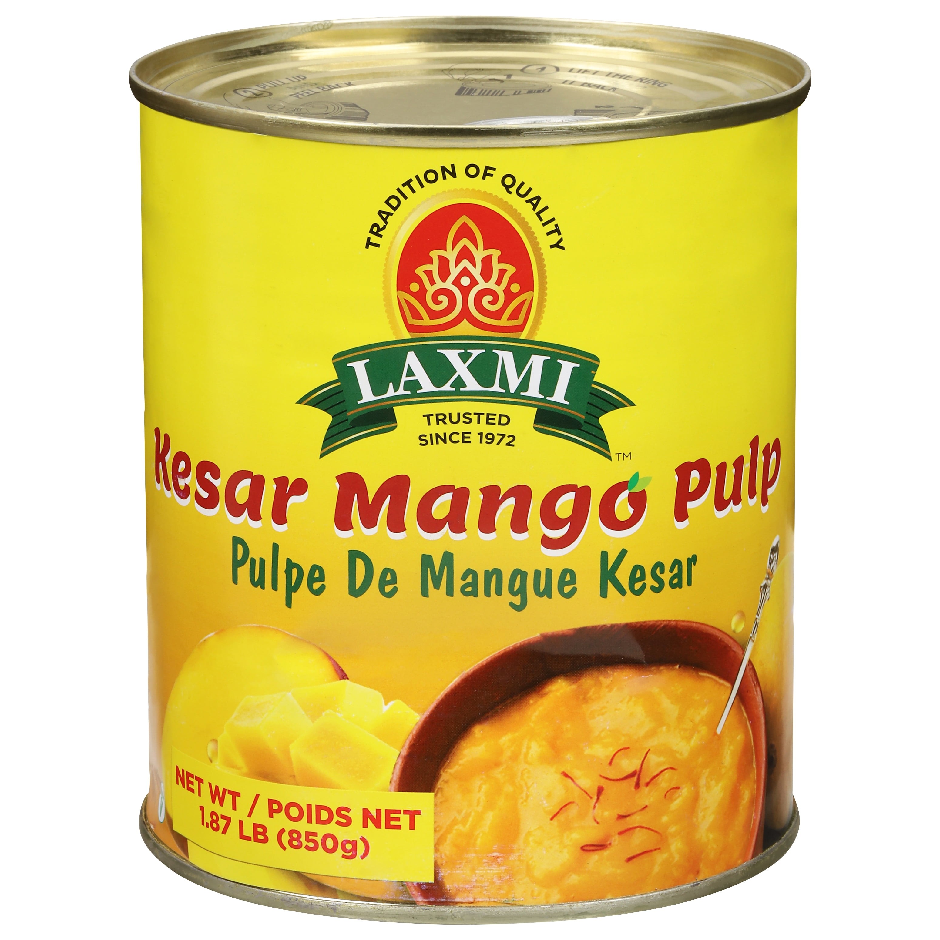 Laxmi Kesar Mango Pulp 30 OZ
