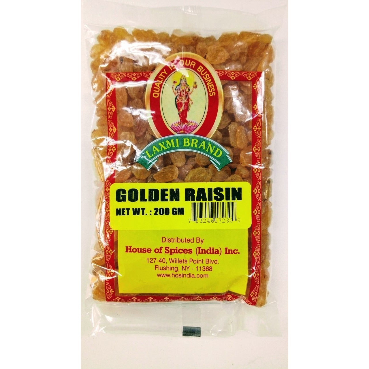Laxmi Golden Raisins 200 Gm
