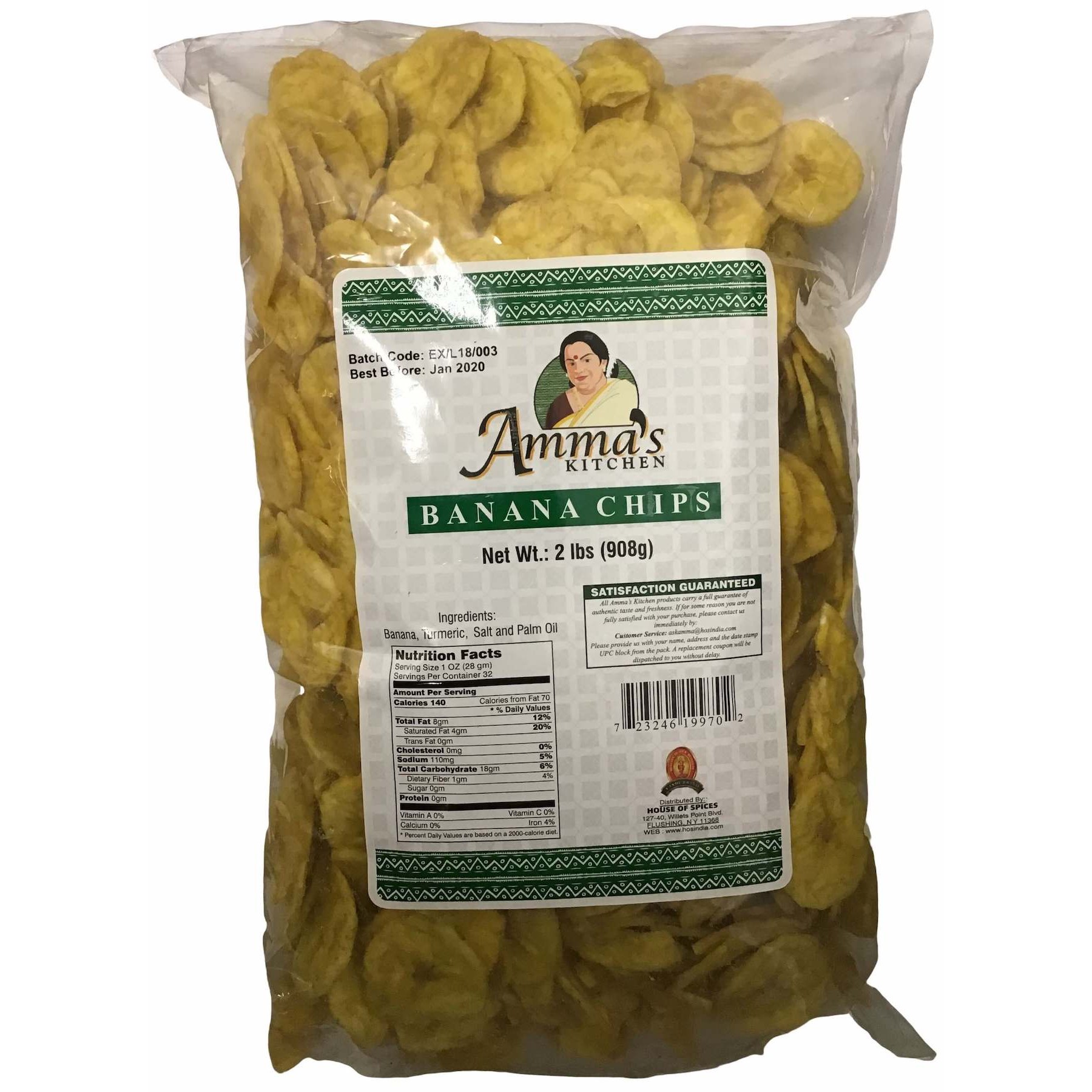 BANANA CHIPS AMMA'S 2 LBS