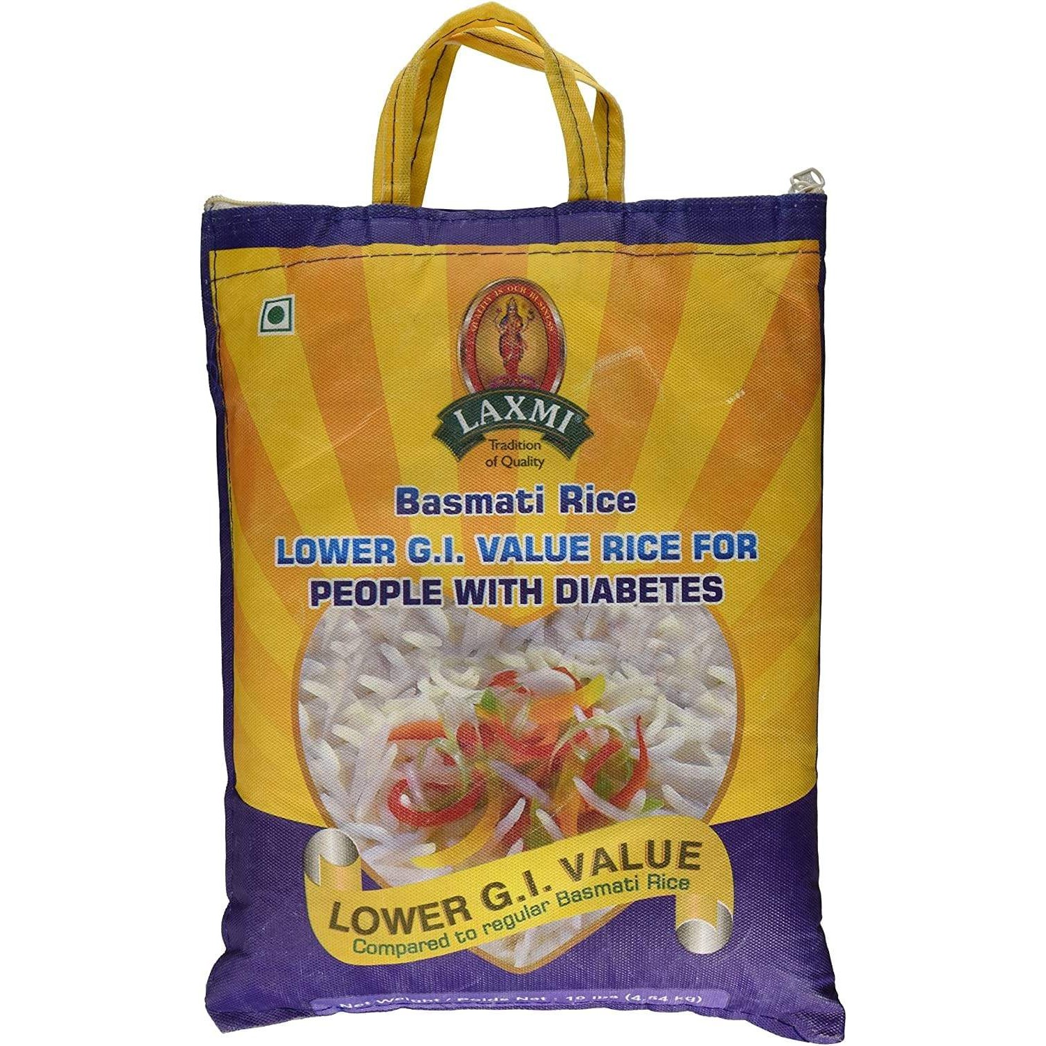 LAXMI, DIABETIC BASMATI RICE  10 LBS