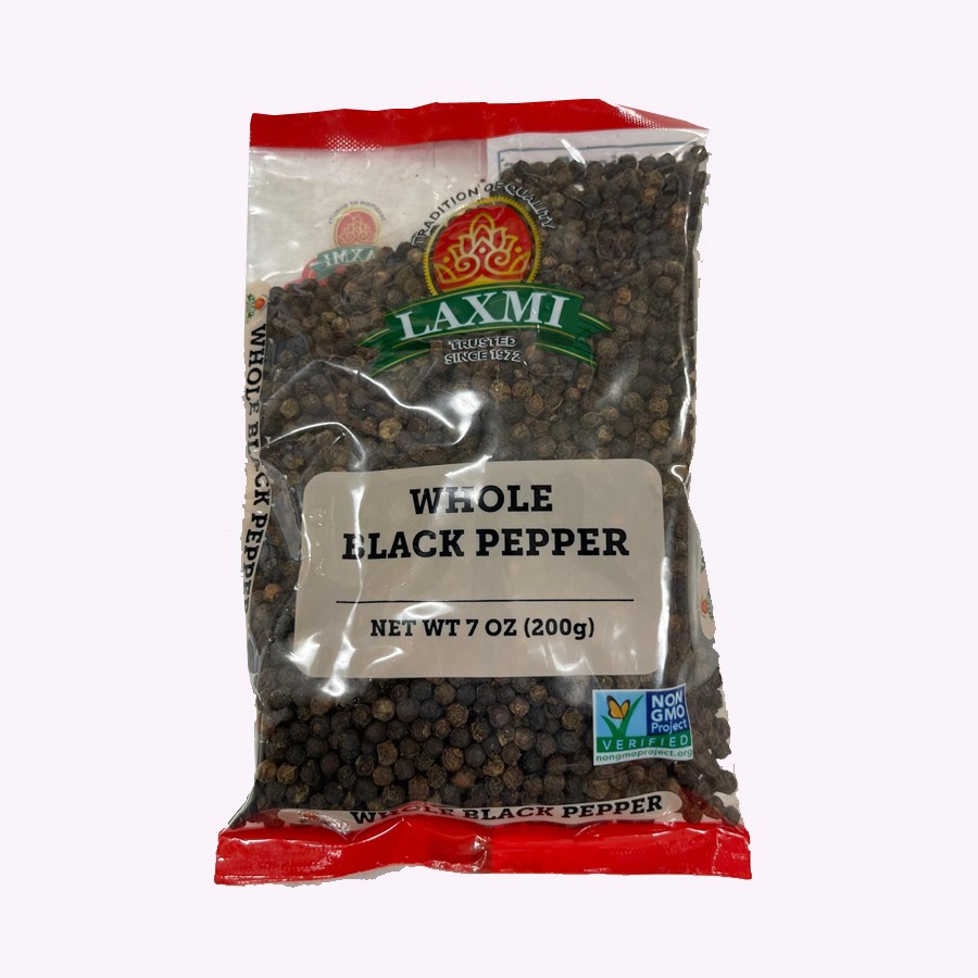 Laxmi Black Pepper Whole 200 GM