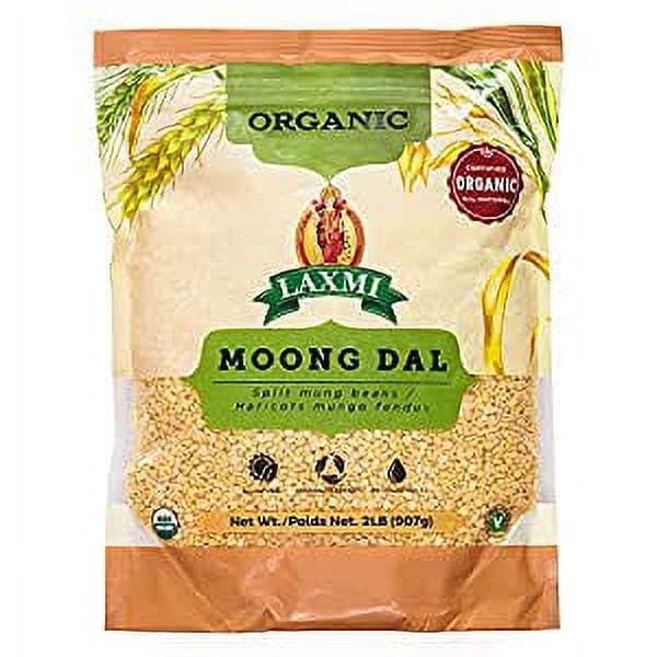 LAXMI ORGANIC MOONG DAL 2 LBS