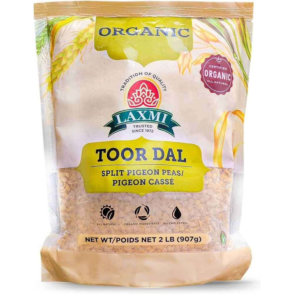 Laxmi Organic Toor Dal 2 Lbs