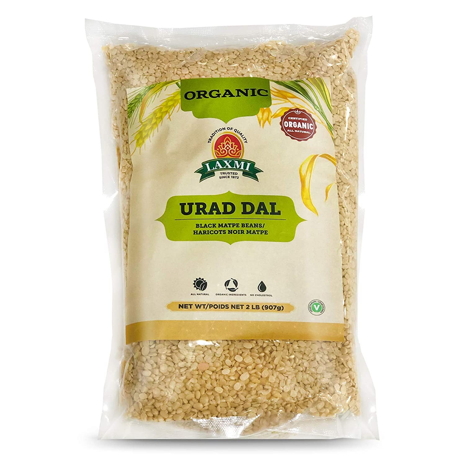 LAXMI ORGANIC URAD DAL 2 LBS