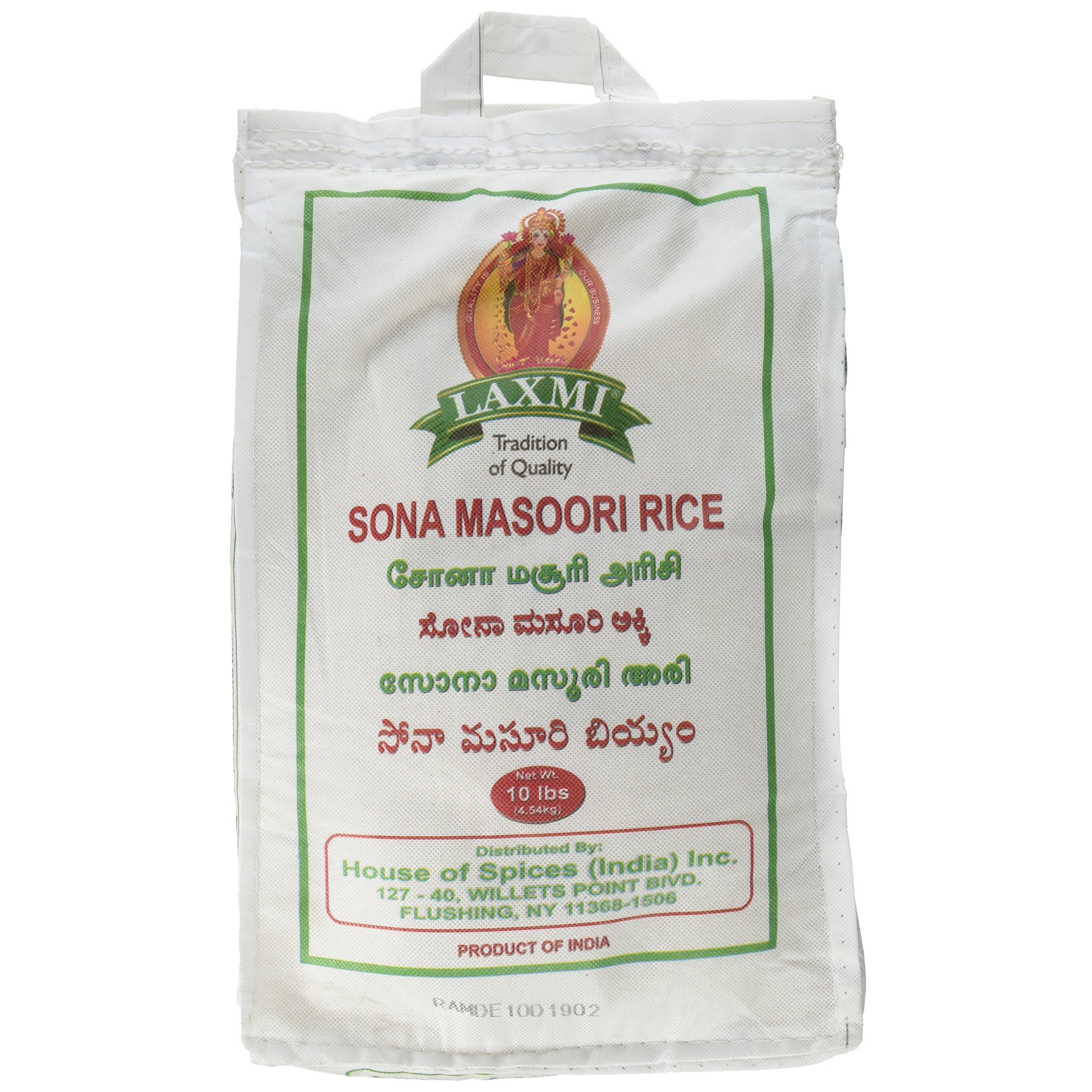 Laxmi Org Sonamasoori Rice 10 LBS