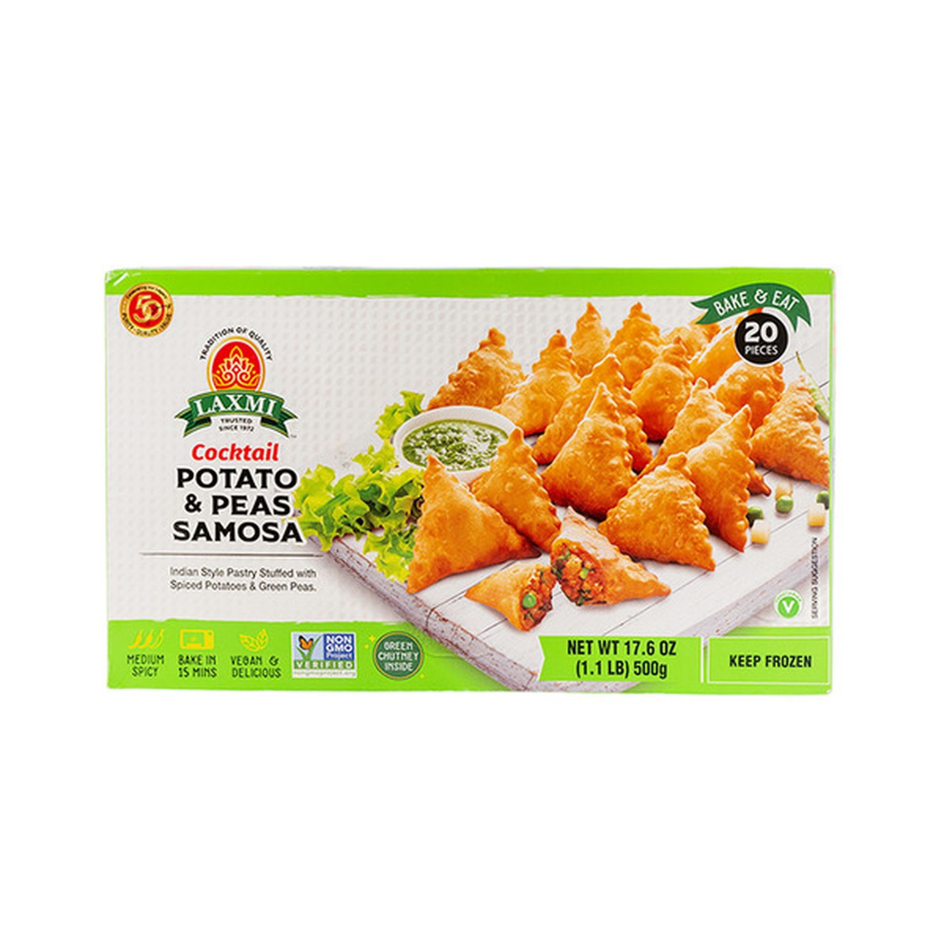LAXMI COCKTAIL POTATO PEAS SAMOSA 20 PCS