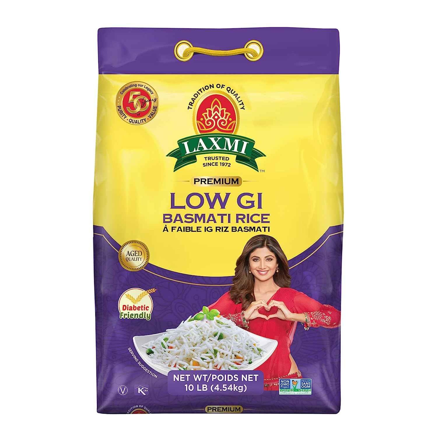 LAXMI LOW GI BASMATI RICE 10 LBS