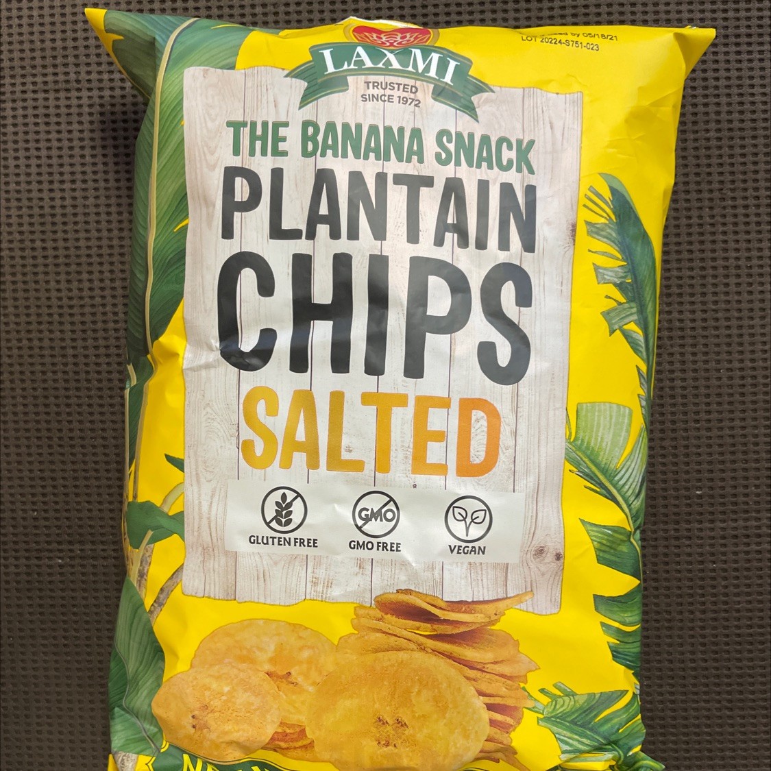 LAXMI PLANTAIN CHIPS SALTED 3 OZ
