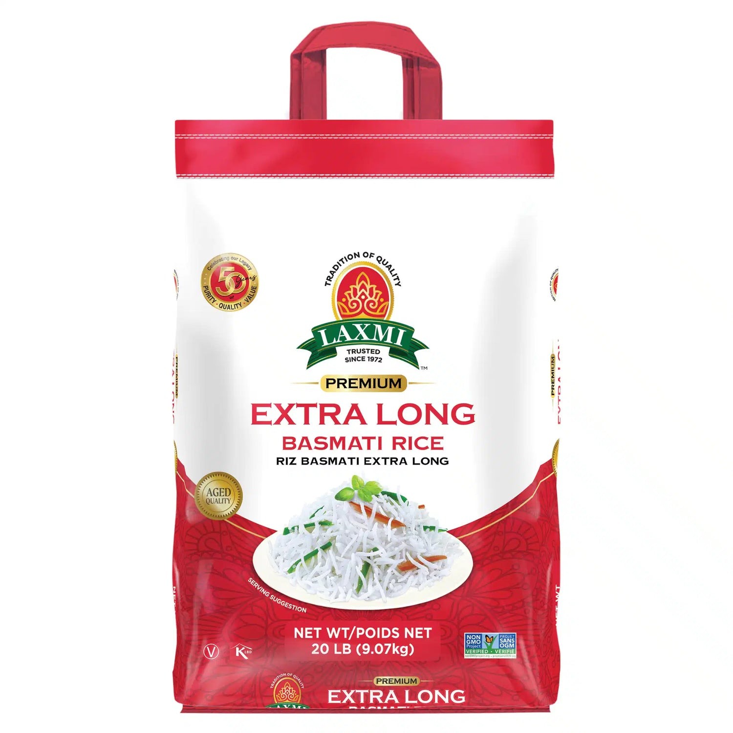 Laxmi Extra Long Basmati Rice Bag 20 LBS