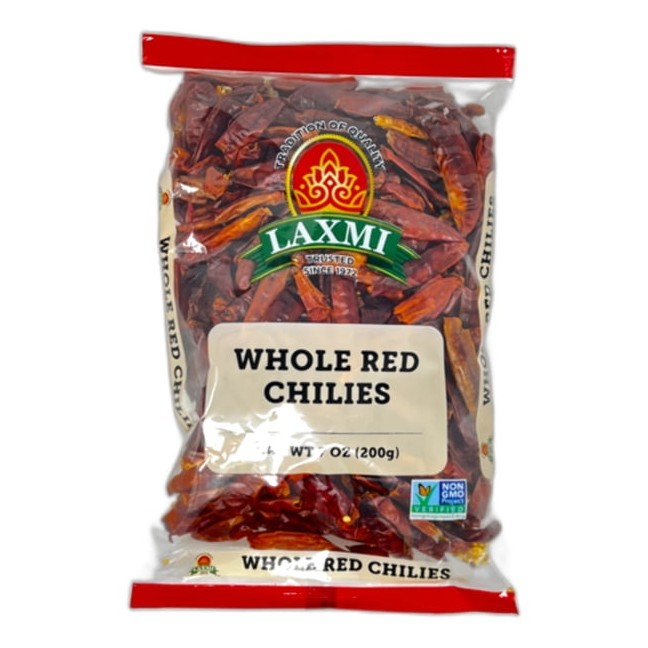 Laxmi Whole Kashmiri Red Chillies 200 GM