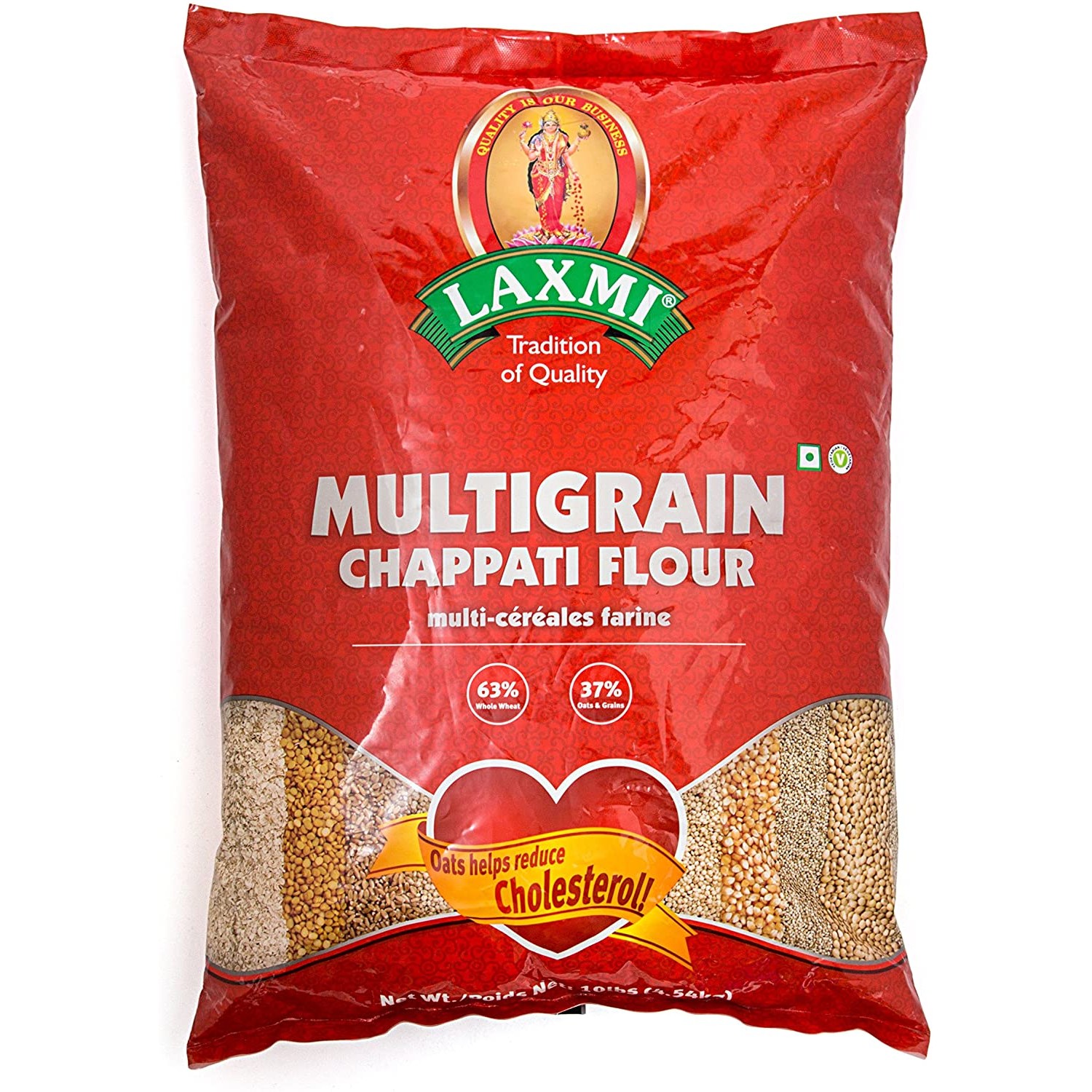LAXMI CHAPATI FLOUR MULTIGRAIN 10 LBS
