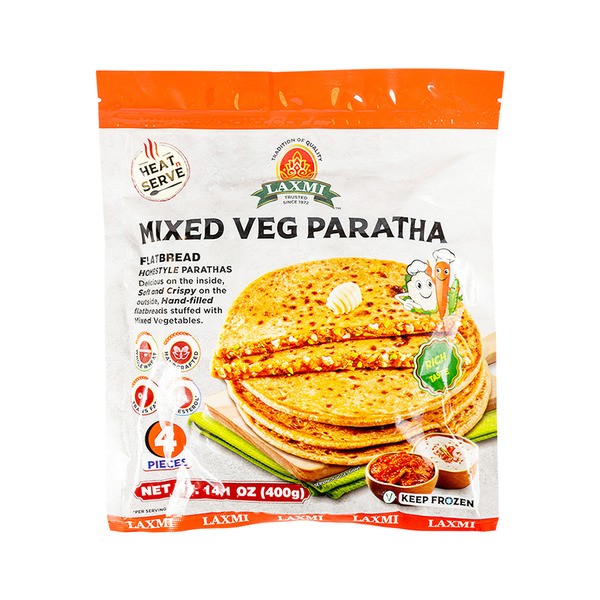 Laxmi Mix Veg Paratha 4 PCS
