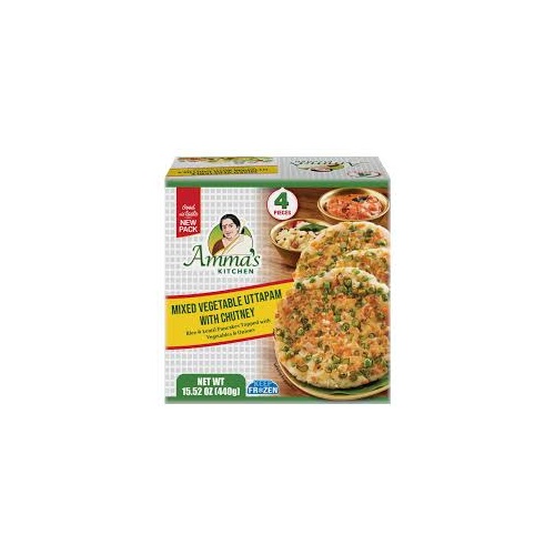 Amma Mixed Vegetable Uttapam With Chutney 4 PCS
