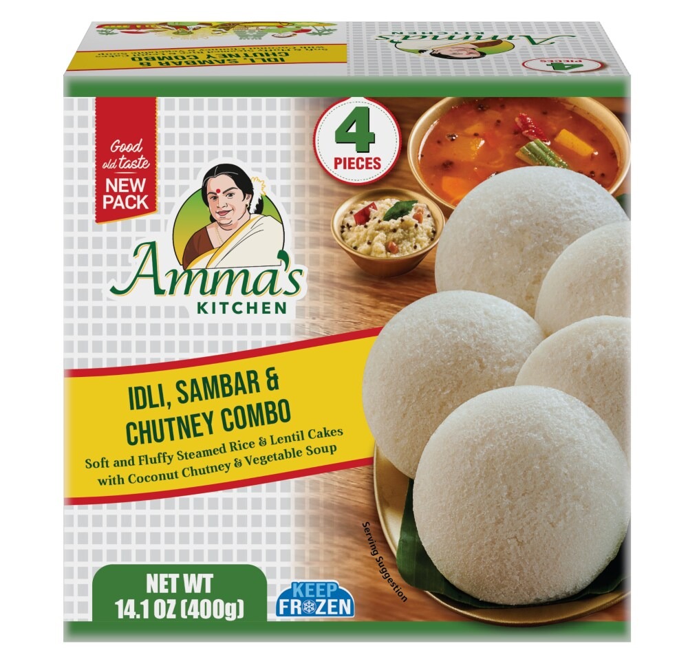 IDLI SAMBAR & CHUTNEY COMBO AMMA'S KITCHEN 400 GM