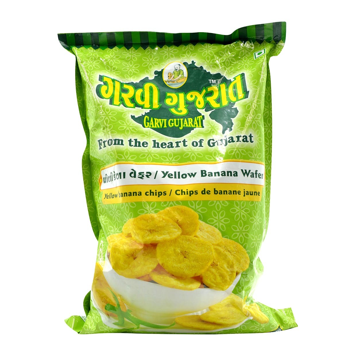 YELLOW BANANA WAFERS GARVI 180 GM