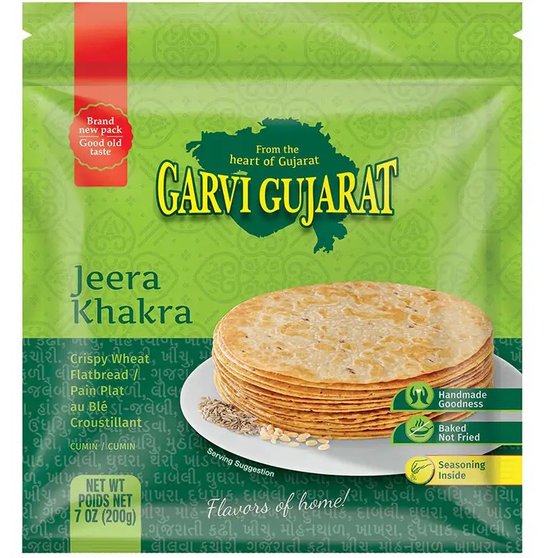 GARVI GUJARAT KHAKHRA JEERA 200 GM