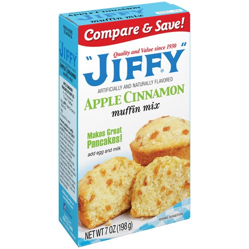JIFFY APPLE CINNAMON MUFFIN MIX 7 OZ