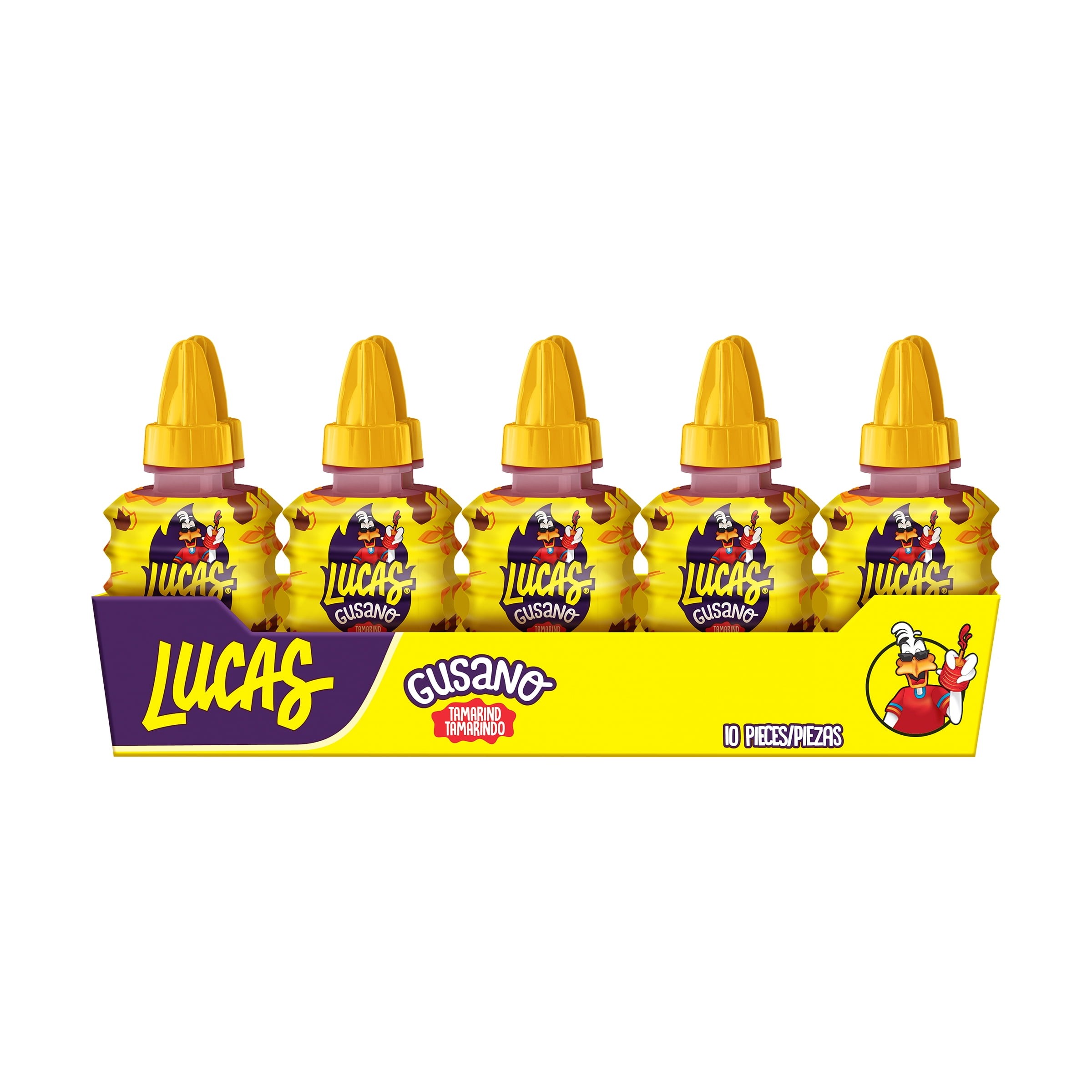 LUCAS TAMARINDO GUSANO 10 PACK 12.7 OZ
