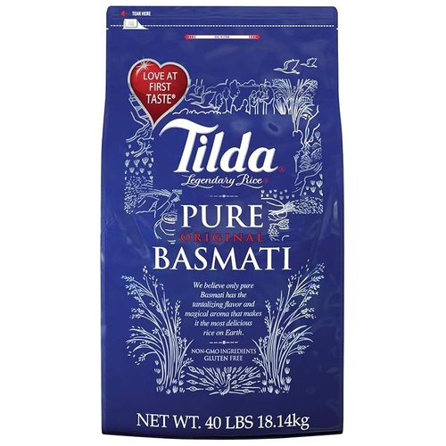 RICE TILDA BASMATI 40 LBS