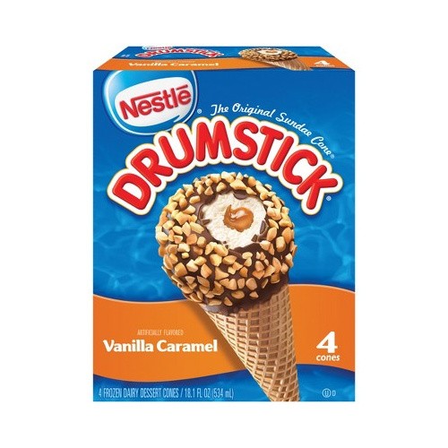 NESTLE DRUMSTICKS VAN/CRML 4 COUNT