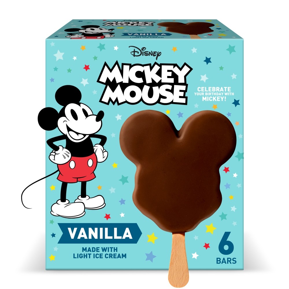 DISNEY MICKEY ICE CREAM BARS 6 Pack 6 COUNT